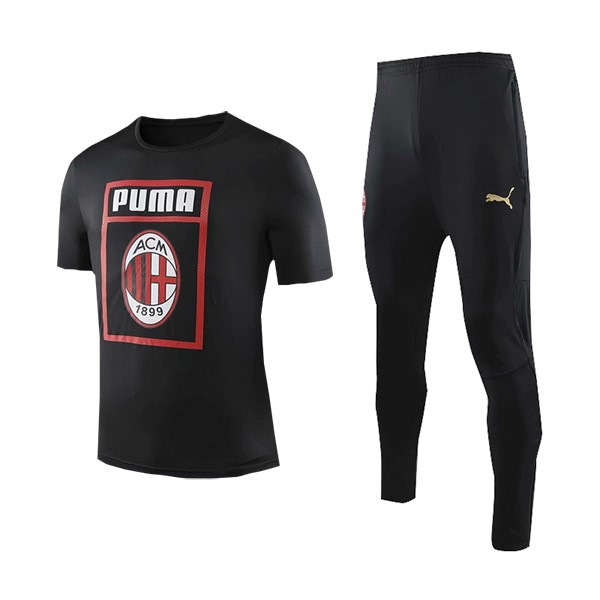 Entrenamiento AC Milan Conjunto Completo 2019-20 Negro Rojo